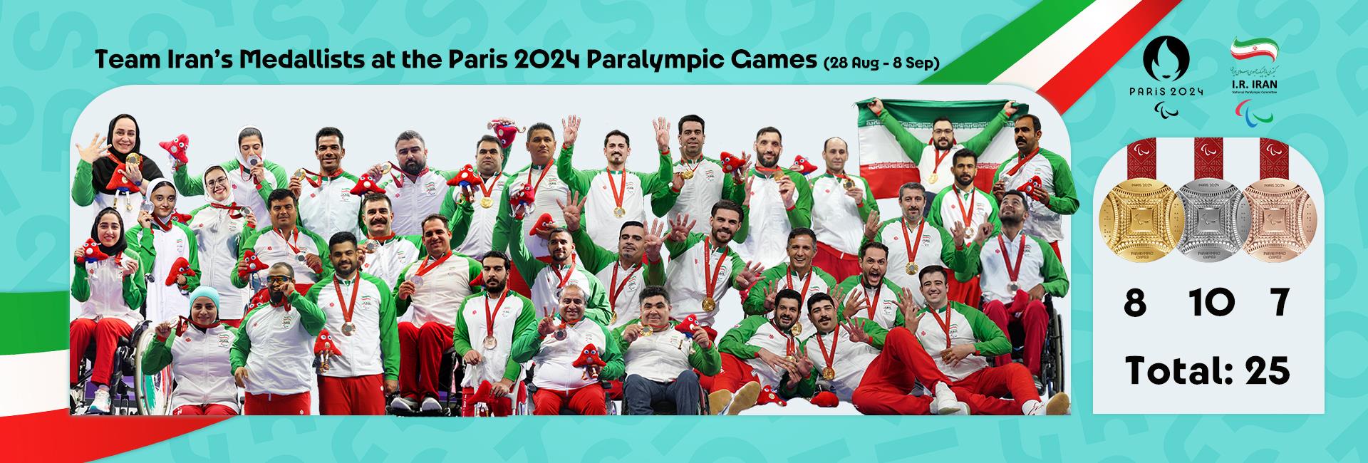 I.R. Iran&#39;s Medallists at Paris 2024 Paralympics