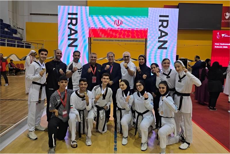 Team Iran's Youth Para Taekwondo won the title at 2024 Manama Open Championship