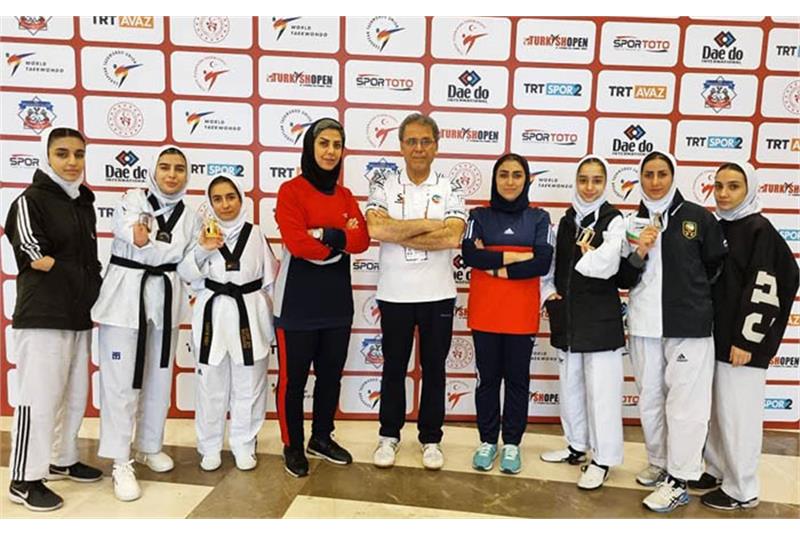 Iranian females’ para-taekwondo players snatch 5 medals at the 2023 Open Turkish Championships