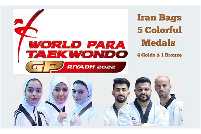 Iran Bags 5 Medals at the World Para Taekwondo Grand-Prix Finals