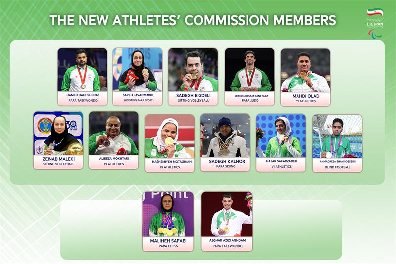 news| paralympic| Iran NPC Announces 2025 Athletes' Commission Members