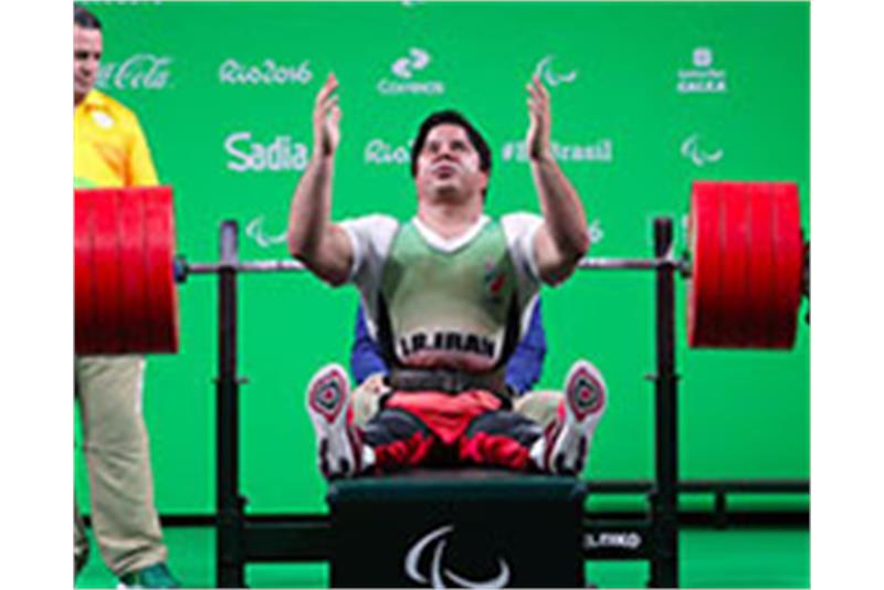 Rio-Paralympics---Iranian-powerlifter-Farzin-claims-gold