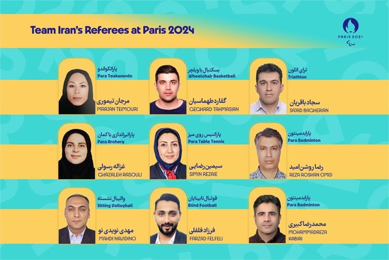 news| paralympic| Team Iran’s Referees at Paris 2024 Paralympic Games