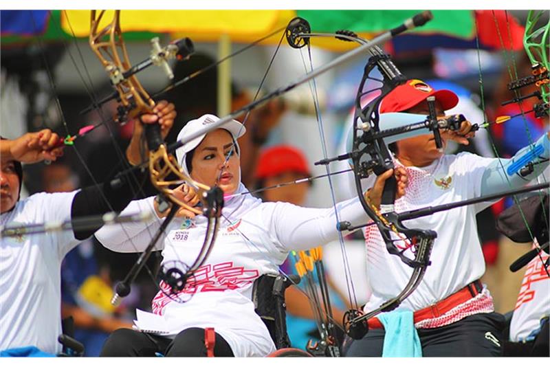 Iranian para-archers at the new APG selection camp