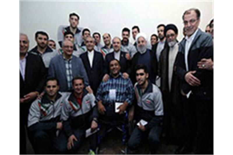 President-Hassan-Rouhani-lauds-Iranian-sitting-volleyball-players